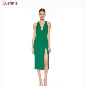 NWT!! CUSHNIE ET OCHS Sleeveless Emerald Green Dress